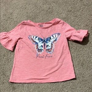 🔥3 for $10 -Pink Butterfly Kids Shirt